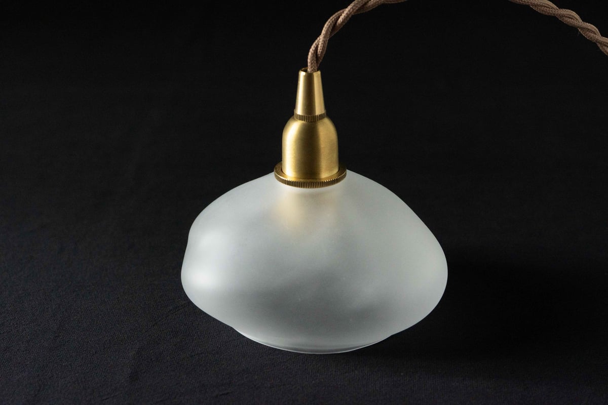 大家具子 ガラスシェード (器具付） 大家具子 ランプシェードCLOUD サンドB | ぶどうのたね