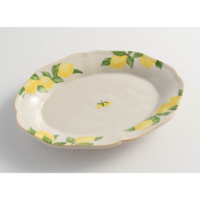 阿部慎太朗 花形深皿オーバルS（檸檬） | ぶどうのたね