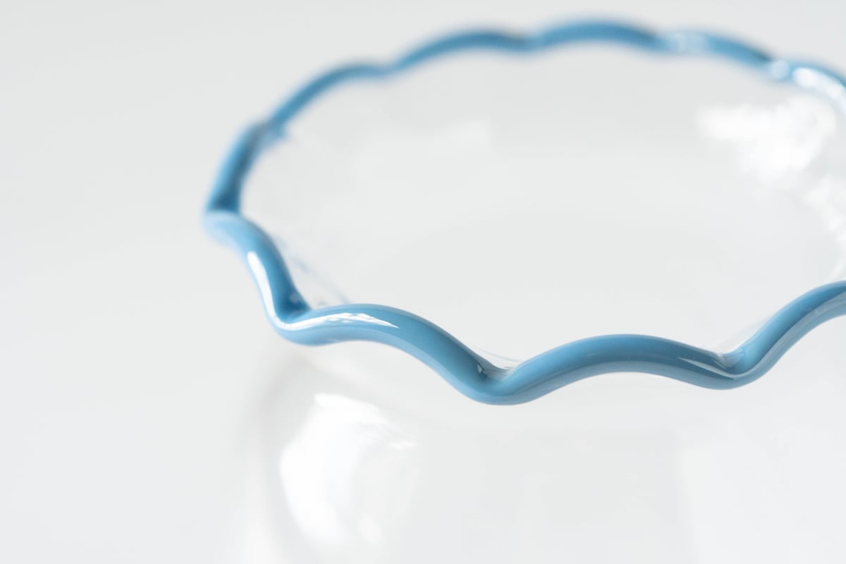 澤田和香奈さん カラー×金フチ ガラスプレート ケーキ皿 2枚セット 澤田和香奈さん カラー×金フチ ガラスプレート ケーキ皿 2枚セット