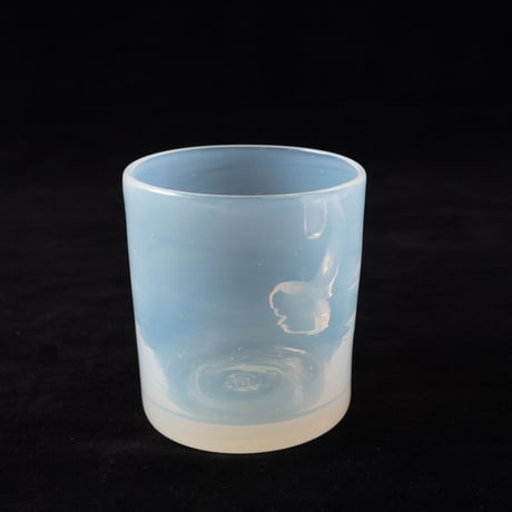 とりもと硝子店　Hot Cup 平　小　白