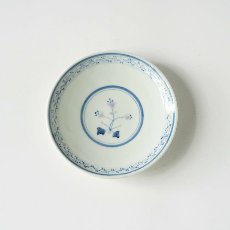 稲村真耶 紫唐草5寸皿 | ぶどうのたね