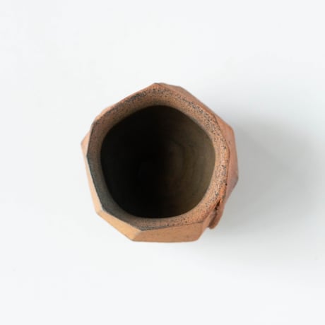 平岡仁　炭化面取ぐい呑み