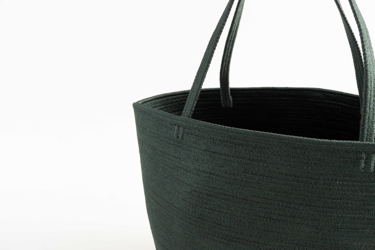 yoshinoyashimachi silk cotton カゴバッグ・s | ぶどうのたね