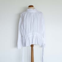 TOUJOURS Back To Front Smock Shirt [White]