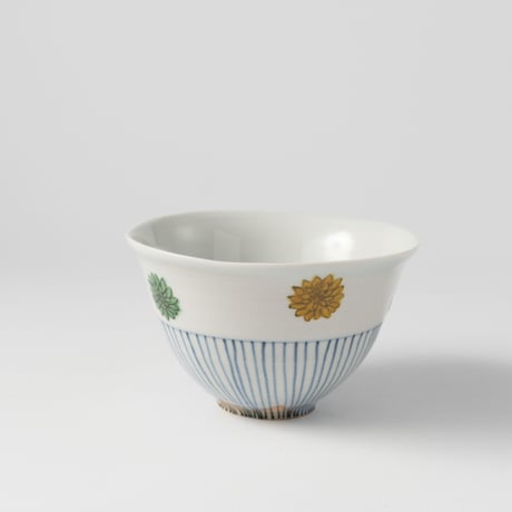 工房あめつち　色絵菊飯碗