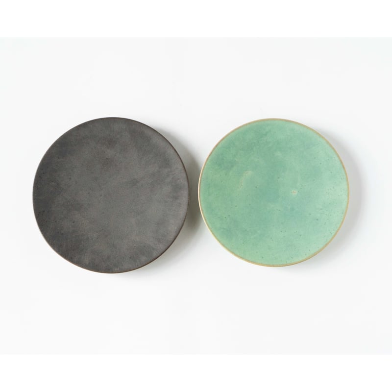 和田山真央 しずく皿 いちじく流し2枚セット 作家 器 美品 和田山真央