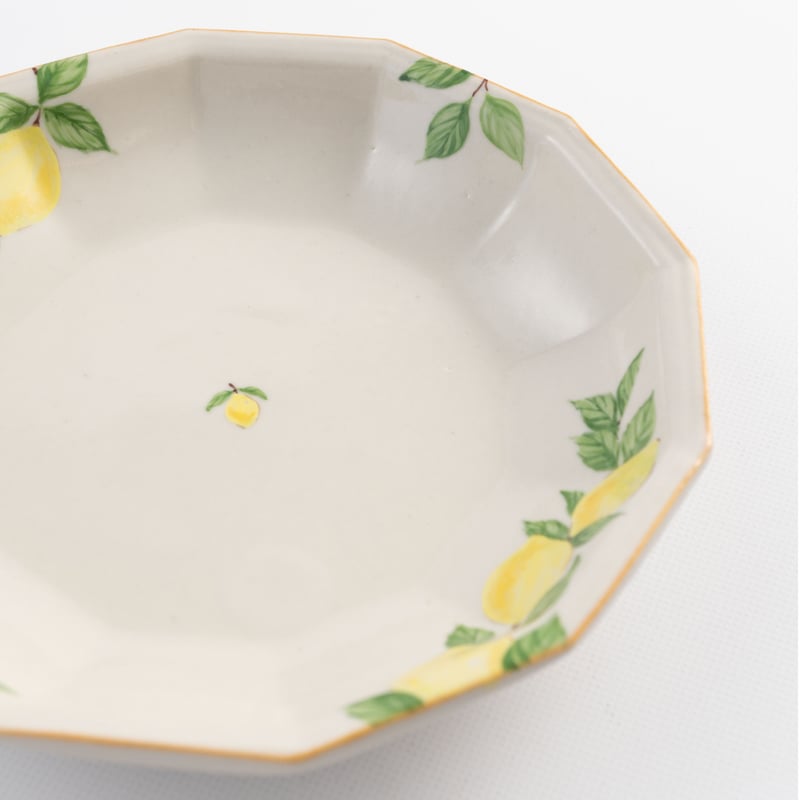 阿部慎太朗 十二角深皿5寸（檸檬） | ぶどうのたね