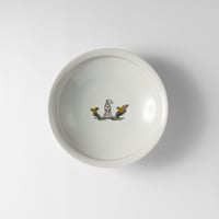 工房あめつち　色絵ダルメシアンボウル