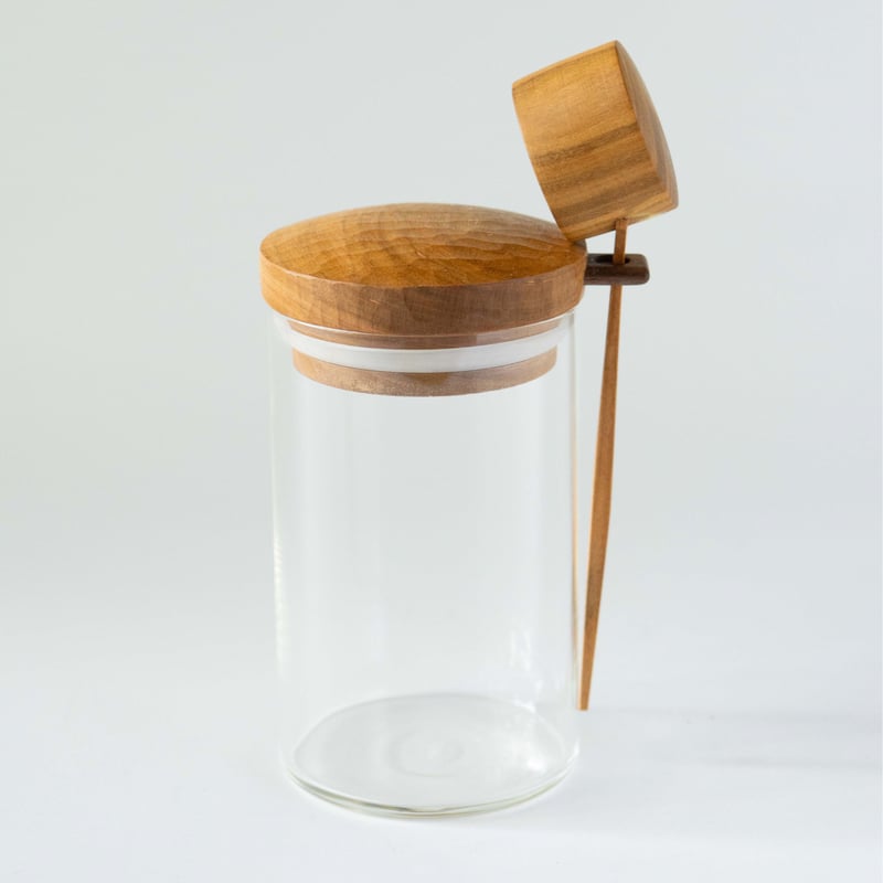 田澤祐介 コーヒーキャニスターM＆珈琲杓 中柄サクラ | ぶどうのたね