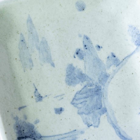 吉田崇昭　染付八角形絵替り皿