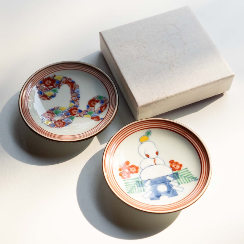 たなかふみえ 干支小皿 巳 | ぶどうのたね