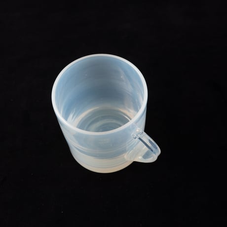 とりもと硝子店　Hot Cup 平　小　白