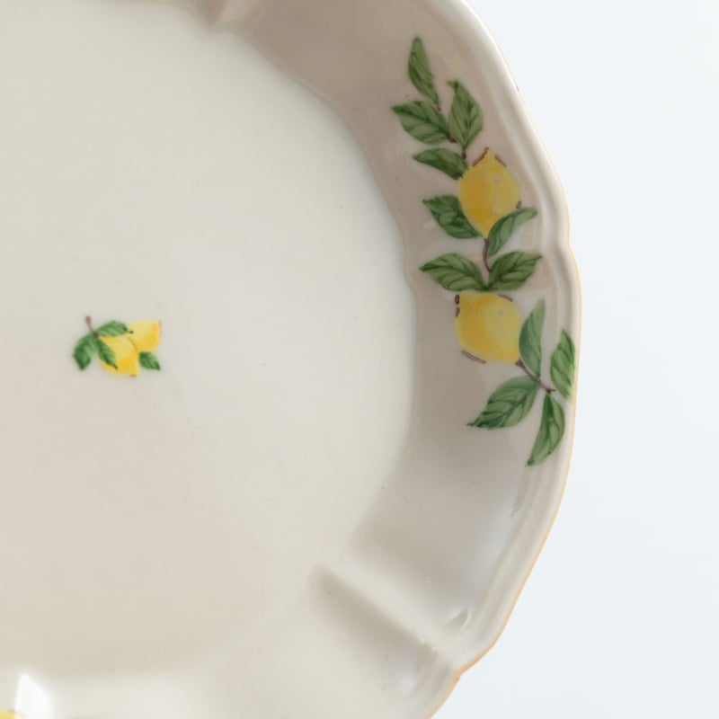 阿部慎太朗 花形深まめ皿（檸檬） | ぶどうのたね