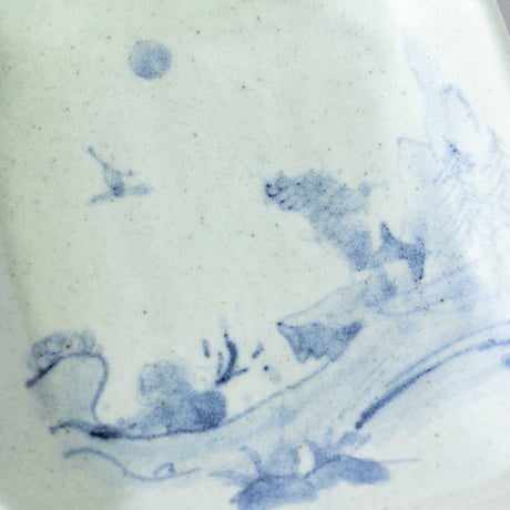 吉田崇昭　染付八角形絵替り皿