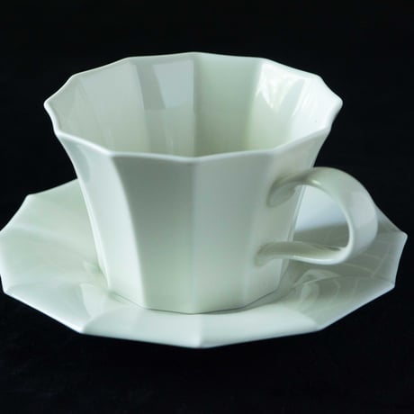 村上雄一×Zelkova Coffee 12角カップ＆ソーサー