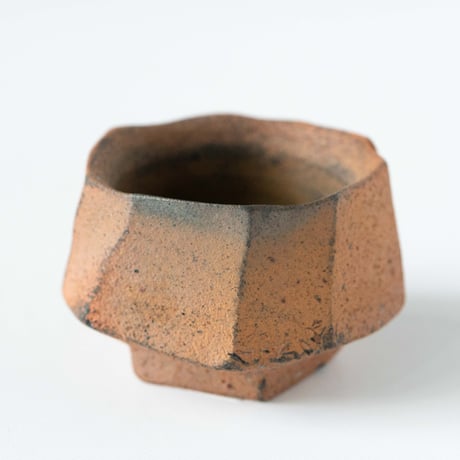 平岡仁　炭化面取ぐい呑み