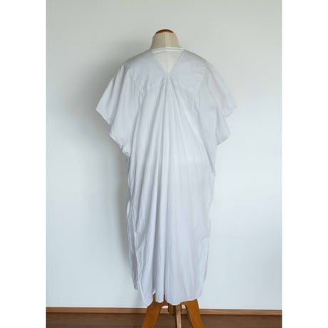 TOUJOURS Natural Garment Dyed Fringe Lace Poncho Dress