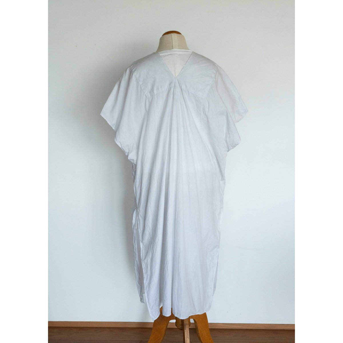 TOUJOURS Natural Garment Dyed Fringe Lace Ponch