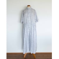 TOUJOURS Short Sleeve Classic Gathered Dress[Smoke Lilac]