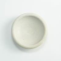 清岡幸道　晶白釉丸リム鉢大