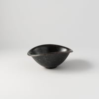工房あめつち　黒い楕円鉢