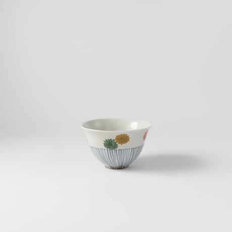 工房あめつち　色絵菊飯碗