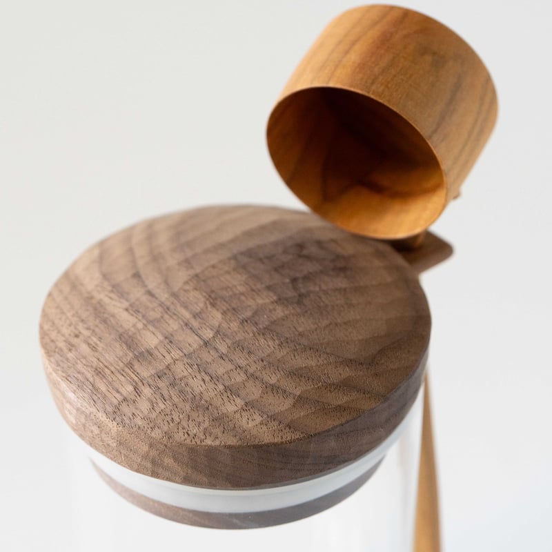 田澤祐介 コーヒーキャニスターM＆珈琲杓 中柄サクラ | ぶどうのたね