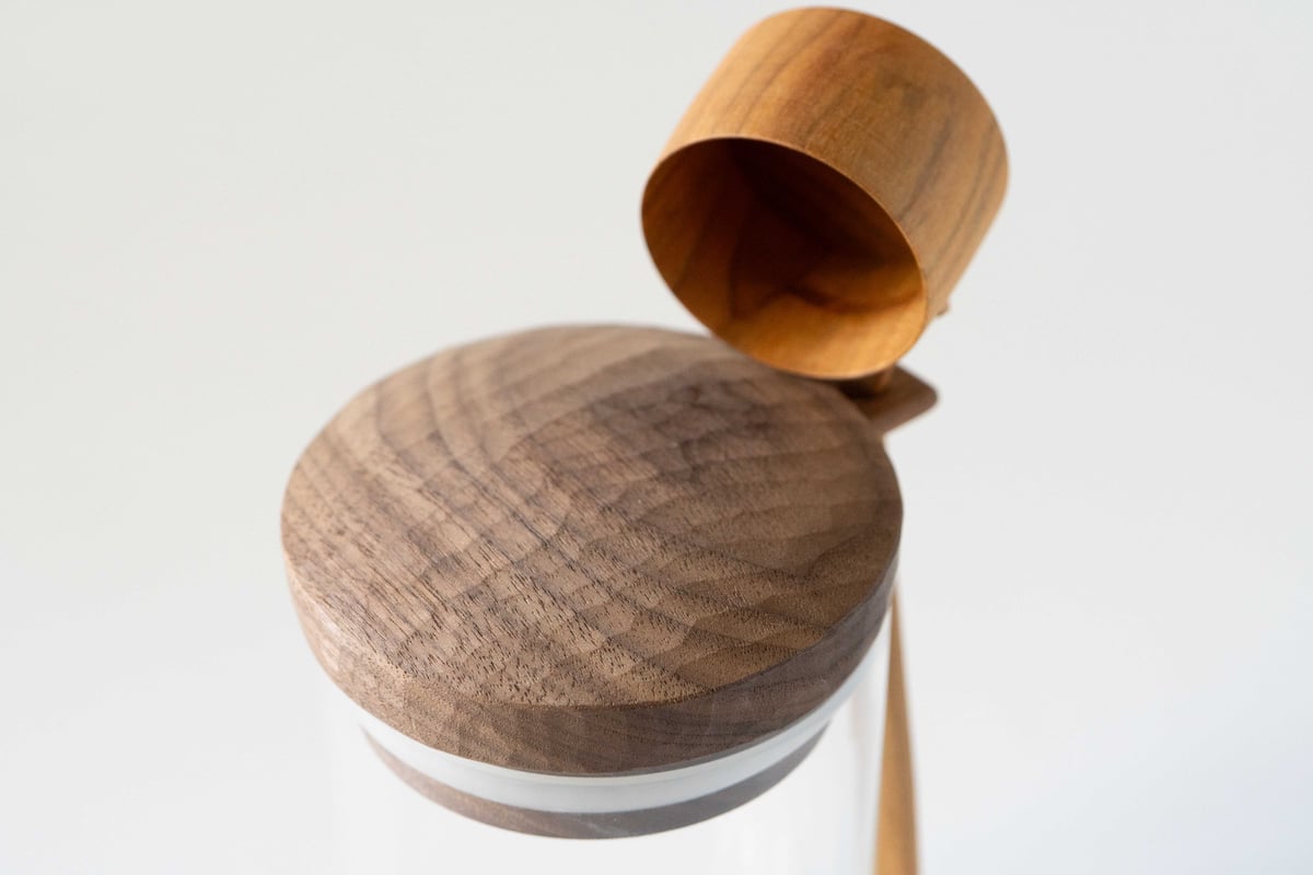 田澤祐介 コーヒーキャニスターM＆珈琲杓 中柄サクラ | ぶどうのたね