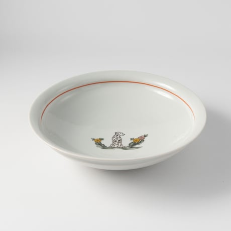 工房あめつち　色絵ダルメシアンボウル