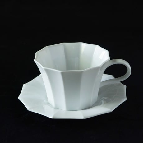 村上雄一×Zelkova Coffee 12角カップ＆ソーサー