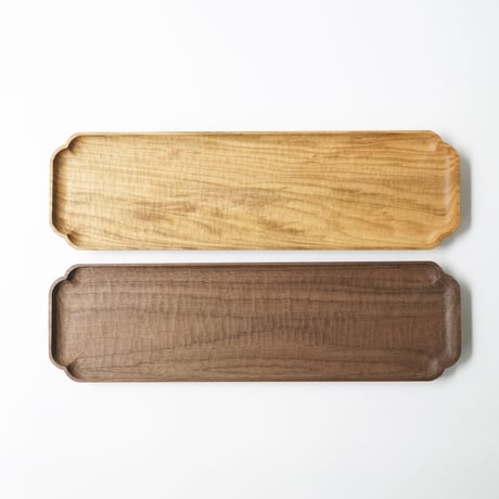 新品未使用神野達也リム台皿23cm ウォールナット