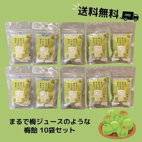 【送料無料】まるで梅ジュースのような梅あめ 10袋セット