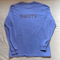 SHOOTS × HUBS  L/S Tee  (ダスティブルー)