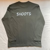 SHOOTS × HUBS  L/S Tee  (アーミーグリーン)