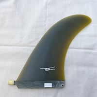 【新品】SHOOTS オリジナル ロングボード フィン  ｟オリーブティント｠9.5