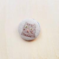 まるまるブローチ（ネコ）
