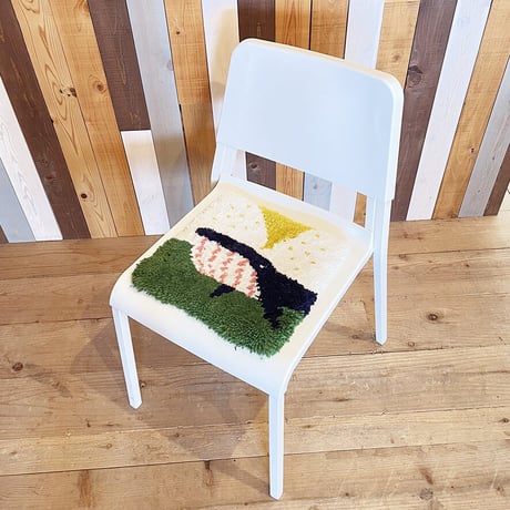 Chair rug (whale)