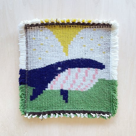Chair rug (whale)