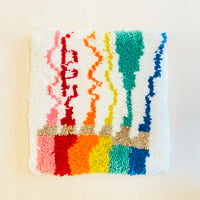 Chair rug (Doodling coloured pencils)