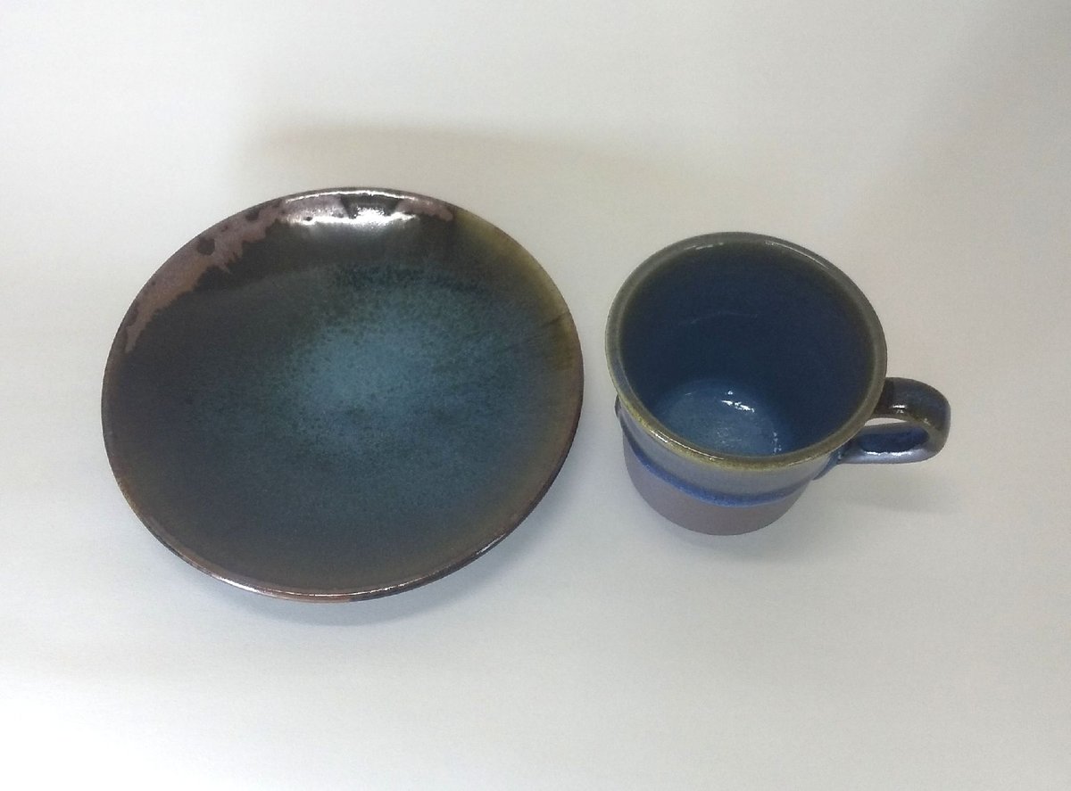 朝顔コーヒー碗皿 | 楢岡焼オンラインストア