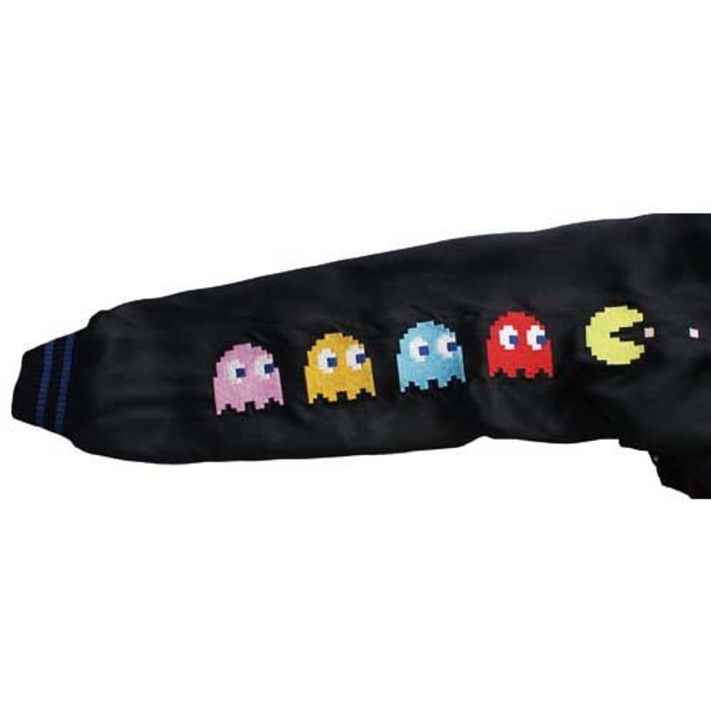 Pac-Man スカジャン 日本製 楽天市場】パックマンMAPスカジャン リバーシブル仕様 PAC-MAN