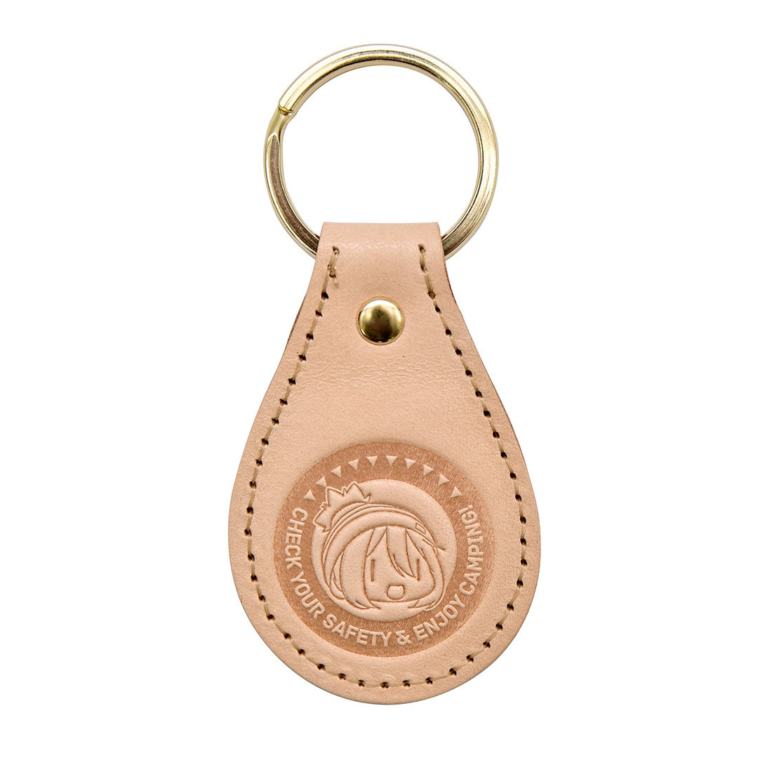 AKRYUR038 ゆるキャン△ レザーキーホルダー なでしこver | SUBROLL STORE