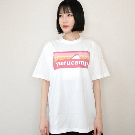 ゆるキャン△ふじさんロゴ Tシャツ なでしこ