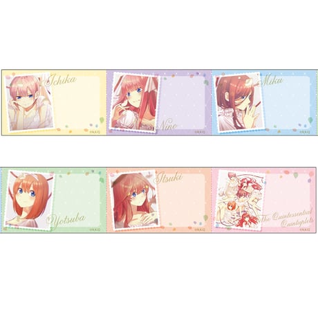AKRGTB006-A　五等分の花嫁 ロール付箋
