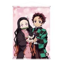 鬼滅の刃　竈門炭治郎と竈門禰豆子タペストリー　4535388104522