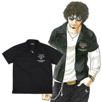 希少 パックマン 40th刺繡 ボーリングシャツ バンダイナムコ ワークシャツ PCM-09 40thパックマンT/R刺繍シャツ | SUBROLL STORE