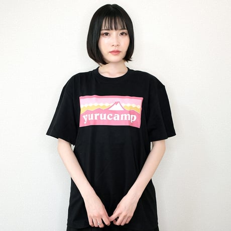 ゆるキャン△ふじさんロゴ Tシャツ なでしこ