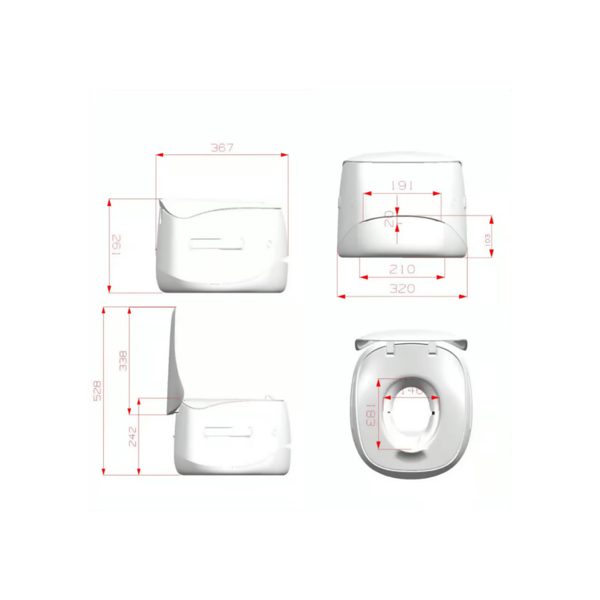FREUCAMP スマート無水トイレ コンパクト | lac-rv-center