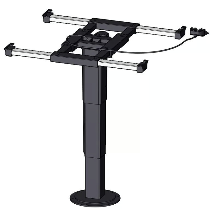 ヴィンテージ　アルミ脚　回転テーブル 5946_A08] イルス製 テーブル脚 (回転式) | lac-rv-center