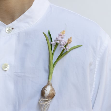 feltico×東京植物図譜「ムスカリのブローチ＋球根ミックス」